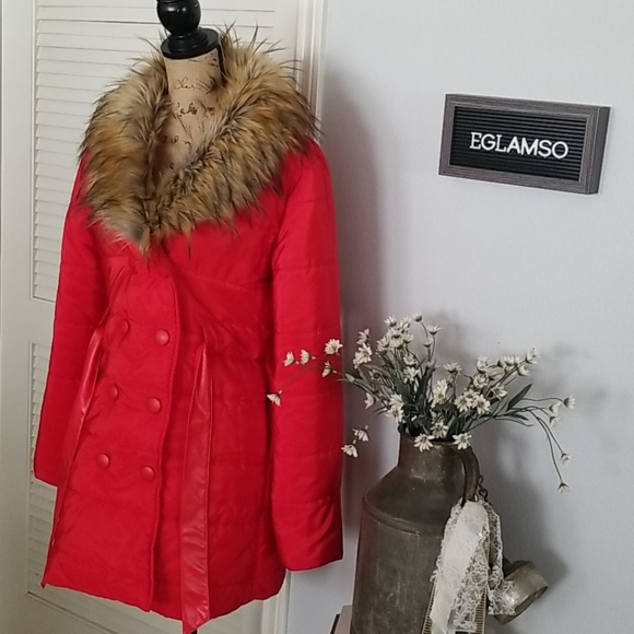 Fall/ Winter Red Puffer Jacket - Picture 6 of 15